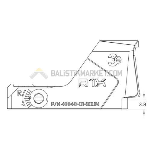 3E R1X Refleks Nişangah Red Dot (3 MOA)