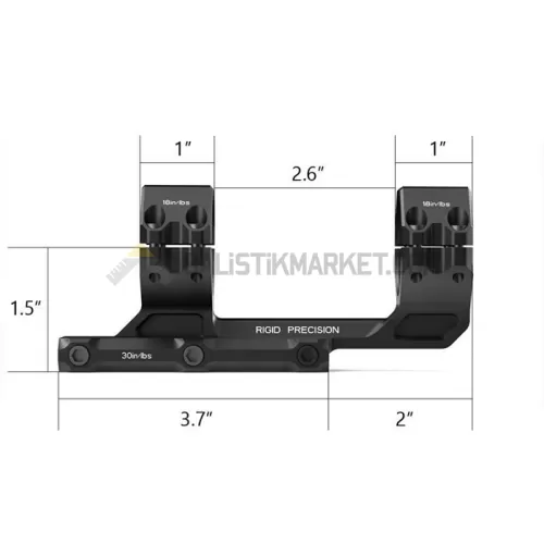 Arken Optics Rigid Precision Mounts 30mm 20 MOA Tek Parça Tüfek Dürbün Ayağı