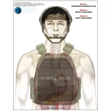 Boran Çeri Anatomik Balistik Zırhlı Hedef Kağıdı (7 Adet)