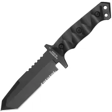 Halfbreed Blades MIK-02 Gen 2 Medium Infantry Serrated Tanto Sabit Bıçak (Siyah)