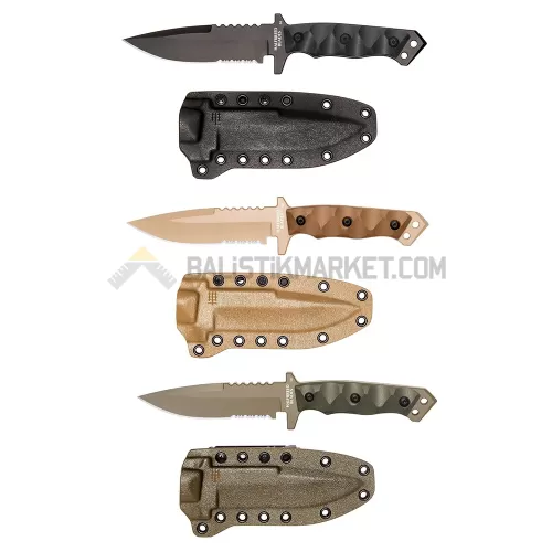 Halfbreed Blades MIK-03 Medium Infantry Serrated Sabit Bıçak (Siyah)