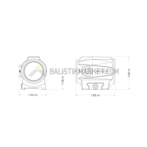 Holosun SCRS GR MRS Solar Green Dot (2 MOA & 65 MOA Circle)