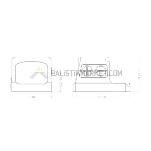 Holosun EPS Green MRS Enclosed Solar Green Dot (2 MOA & 32 MOA Circle)