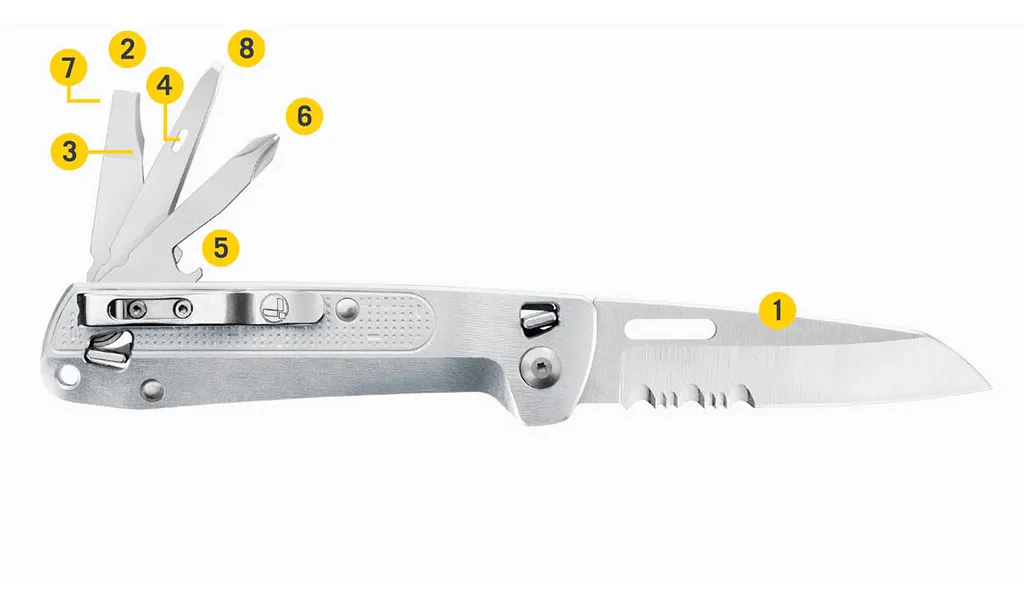 Leatherman Free K2X Çok Amaçlı Çakı (Metalik)