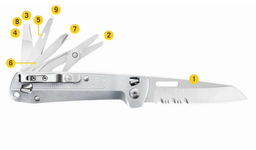 Leatherman Free K4X Çok Amaçlı Çakı (Metalik)