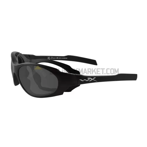 Wiley X XL-1 Advanced Comm 2.5 Balistik Gözlük, Şeffaf/Gri/Turuncu Lens (Siyah)